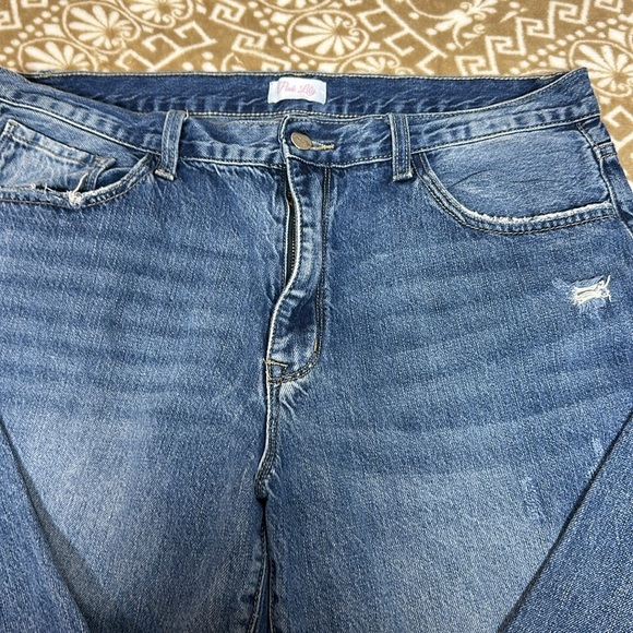 Pink Lily Distressed Ankle Skinny Jeans Sz17 - Picture 2 of 9